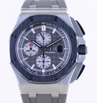  Audemars Piguet Royal Oak Offshore Chronograph 44mm Chronograph grey Titan Glasboden B+P 