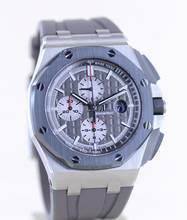 Thumbnail von Audemars Piguet Royal Oak Offshore Chronograph 44mm Chronograph grey Titan Glasboden B+P