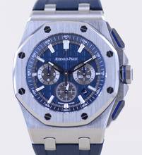 Thumbnail von Audemars Piguet Royal Oak Offshore Chronograph 42mm Chronograph blue Titan Sportler B+P