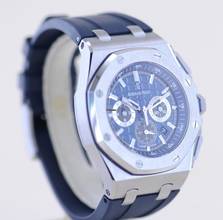 Thumbnail von Audemars Piguet Royal Oak Offshore Chronograph 42mm Chronograph blue Titan Sportler B+P
