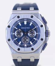 Thumbnail von Audemars Piguet Royal Oak Offshore Chronograph 42mm Chronograph blue Titan Sportler B+P