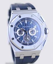 Thumbnail von Audemars Piguet Royal Oak Offshore Chronograph 42mm Chronograph blue Titan Sportler B+P