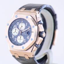 Thumbnail von Audemars Piguet Royal Oak Offshore Chronograph Grey Dial 18K Roségold Automatic Glasboden B+P