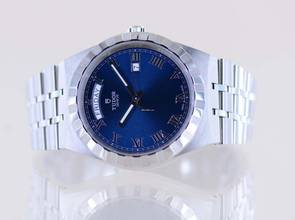 Thumbnail von Tudor Royal Day-Date Stahl Blue roman dial Klassiker 41mm B+P