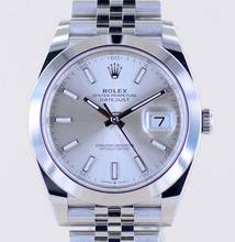 Thumbnail von Rolex Datejust 41 Silber Dial B+P 126300 Jubiléband Top Klassiker