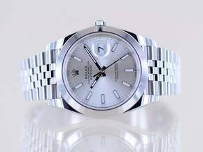 Thumbnail von Rolex Datejust 41 Silber Dial B+P 126300 Jubiléband Top Klassiker