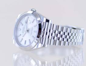 Thumbnail von Rolex Datejust 41 Silber Dial B+P 126300 Jubiléband Top Klassiker