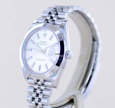 Thumbnail von Rolex Datejust 41 Silber Dial B+P 126300 Jubiléband Top Klassiker