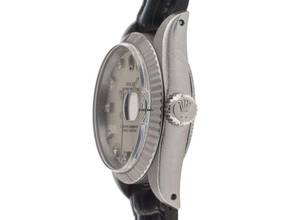 Thumbnail von Rolex Lady-Datejust Diamanten Ref.6917 1982 Box&Beschreibung sehr gut Vintage Datejust Lady 18kt Weißgold Diamanten open 6/9