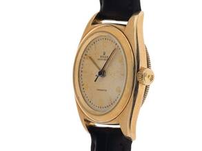 Thumbnail von Rolex Oyster Perpetual Bubble Back Ref.3131 1946 original Box sehr gut Vintage Oyster Perpetual Bubble Back Chronometer 14kt Gelbgold