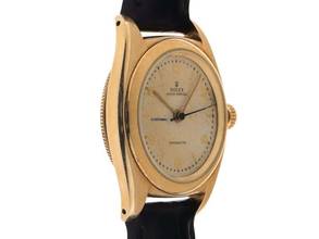 Thumbnail von Rolex Oyster Perpetual Bubble Back Ref.3131 1946 original Box sehr gut Vintage Oyster Perpetual Bubble Back Chronometer 14kt Gelbgold