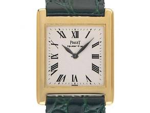  Piaget Tank Ref.70800 1988 original Box sehr gut Vintage Tank 18kt Gelbgold 28g 