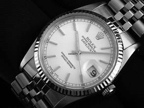 Thumbnail von Rolex Datejust 36 Ref.16234 Bj.1990 Full Set sehr gut Vintage Datejust Stahl 18kt Weißgold
