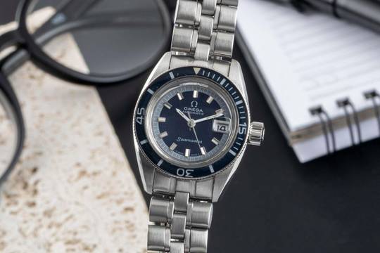  Omega Seamaster Automatik Edelstahl Damenuhr Ref. 566.024 Klassiker 