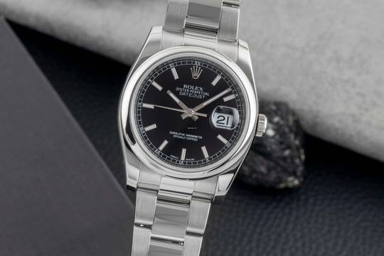 Rolex Datejust 36 Oyster Edelstahl Automatik Herrenuhr Ref. 116200 