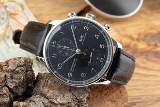 Thumbnail von IWC Portugieser Chronograph Automatik Stahl Ref. IW371609 Papiere