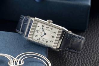 Thumbnail von Jaeger-LeCoultre Reverso Lady Stahl Handaufzug Damenuhr Ref. Q2668432 211.8.44