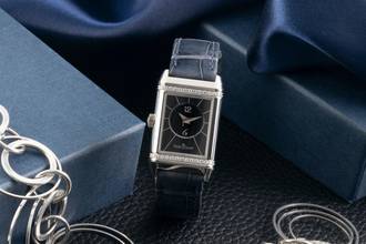 Thumbnail von Jaeger-LeCoultre Reverso Lady Stahl Handaufzug Damenuhr Ref. Q2668432 211.8.44