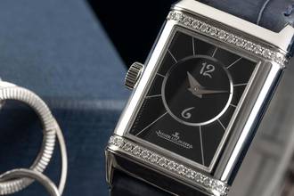Thumbnail von Jaeger-LeCoultre Reverso Lady Stahl Handaufzug Damenuhr Ref. Q2668432 211.8.44