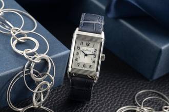 Thumbnail von Jaeger-LeCoultre Reverso Lady Stahl Handaufzug Damenuhr Ref. Q2668432 211.8.44