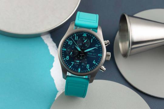  IWC Fliegeruhr Chronograph Pilot Chronograph 41 AMG Petronas Titan Automatik Ref. IW388108 B&P 2023 