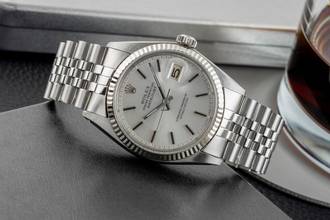 Thumbnail von Rolex Datejust 36 Silver Dial Stahl / Weissgold Automatik Herrenuhr Ref. 1601