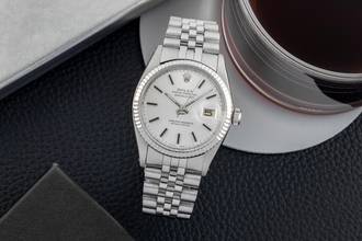 Thumbnail von Rolex Datejust 36 Silver Dial Stahl / Weissgold Automatik Herrenuhr Ref. 1601