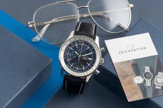 Thumbnail von Breitling Navitimer World GMT Chronograph Edelstahl Automatik Ref. A24322