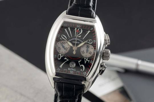  Franck Muller Conquistador Chronograph Stahl Automatik Herrenuhr Ref. 8005 CC 