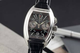  Franck Muller Conquistador Chronograph Stahl Automatik Herrenuhr Ref. 8005 CC 
