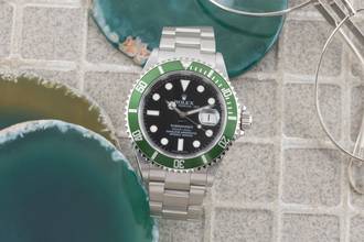 Thumbnail von Rolex Submariner Date Kermit Automatik Herrenuhr Ref. 16610LV Papiere 2009