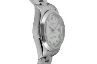 Thumbnail von Rolex Oyster Perpetual Lady Date Datejust 26 White Roman Dial Stahl Automatik Damenuhr Ref. 79160