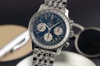  Breitling Navitimer Chronograph Blue Dial Herrenuhr Automatik Ref. A23322 