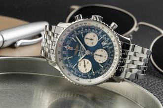 Thumbnail von Breitling Navitimer Chronograph Blue Dial Herrenuhr Automatik Ref. A23322