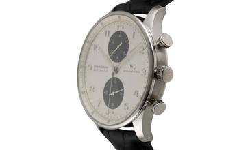 Thumbnail von IWC Portugieser Chronograph Panda Dial Chronograph Stahl Automatik Herrenuhr Ref. IW371411