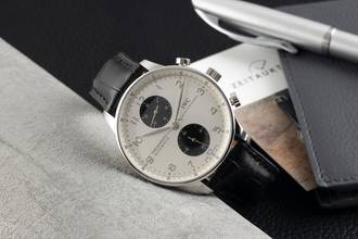 Thumbnail von IWC Portugieser Chronograph Panda Dial Chronograph Stahl Automatik Herrenuhr Ref. IW371411