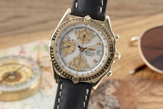  Breitling Chronomat GT Chronograph MOP 18k Gold Automatik Herrenuhr K13050.1 