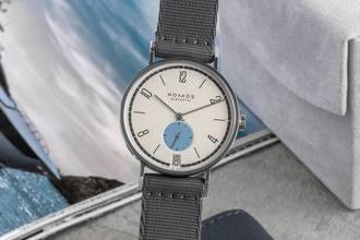 Thumbnail von NOMOS Tangente 38 Schneesturm Stahl Handaufzug Herrenuhr Ref. 179.S24 B&P 2024