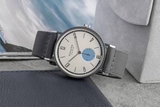 Thumbnail von NOMOS Tangente 38 Schneesturm Stahl Handaufzug Herrenuhr Ref. 179.S24 B&P 2024