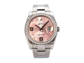  Rolex Datejust 36 Edelstahl / Weißgold Diamant Lünette Ref. 116244 