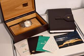 Thumbnail von Rolex Day-Date Oyster Perpetual Day Date 36 18k White Gold Weißgold Diamond Dial Bezel 18349
