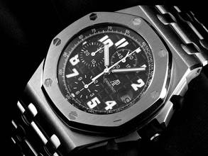Thumbnail von Audemars Piguet Royal Oak Offshore Chronograph Ref.26020ST.OO.D01CR.01 Bj. 2010 Full Set sehr gut Vintage Royal Oak Offshore Chronograph