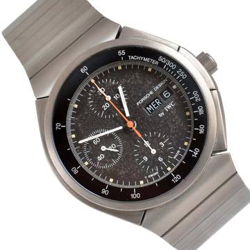  IWC Porsche Design IW3702 Chronograph Day-Date by 42MM Titanium Full Set 