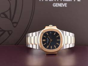 Thumbnail von Patek Philippe Nautilus 3800/1 Sigma First Generation Black Date - Like New Box/extract Patek