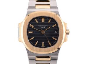 Thumbnail von Patek Philippe Nautilus 3800/1 Sigma First Generation Black Date - Like New Box/extract Patek