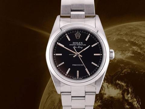  Rolex Air King 14000 Full Set Like New 