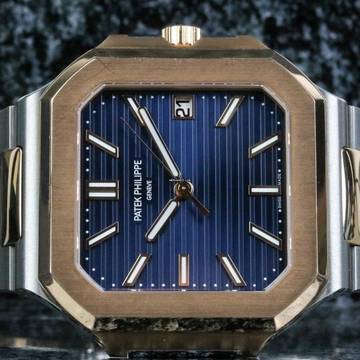  Patek Philippe Cubitus Steel Rosé 5821/1AR - Blue - Fullset 2025 German Delivery 
