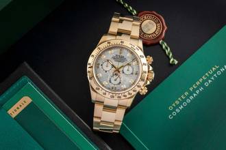 Thumbnail von Rolex Daytona Chronograph 18k Gold MOP Diamond Dial Ref. 116528 B&P 2014 LC100