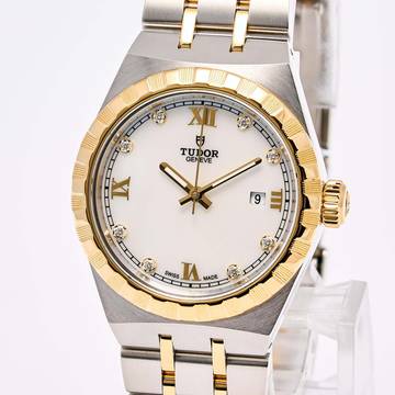  Tudor Royal 28mm Steel Gold – 28303– like NEW – 02/2021 Full Set 