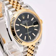 Thumbnail von Rolex Datejust 41 Black Steel Gold – 126333 – like NEW – 2020 Full Set